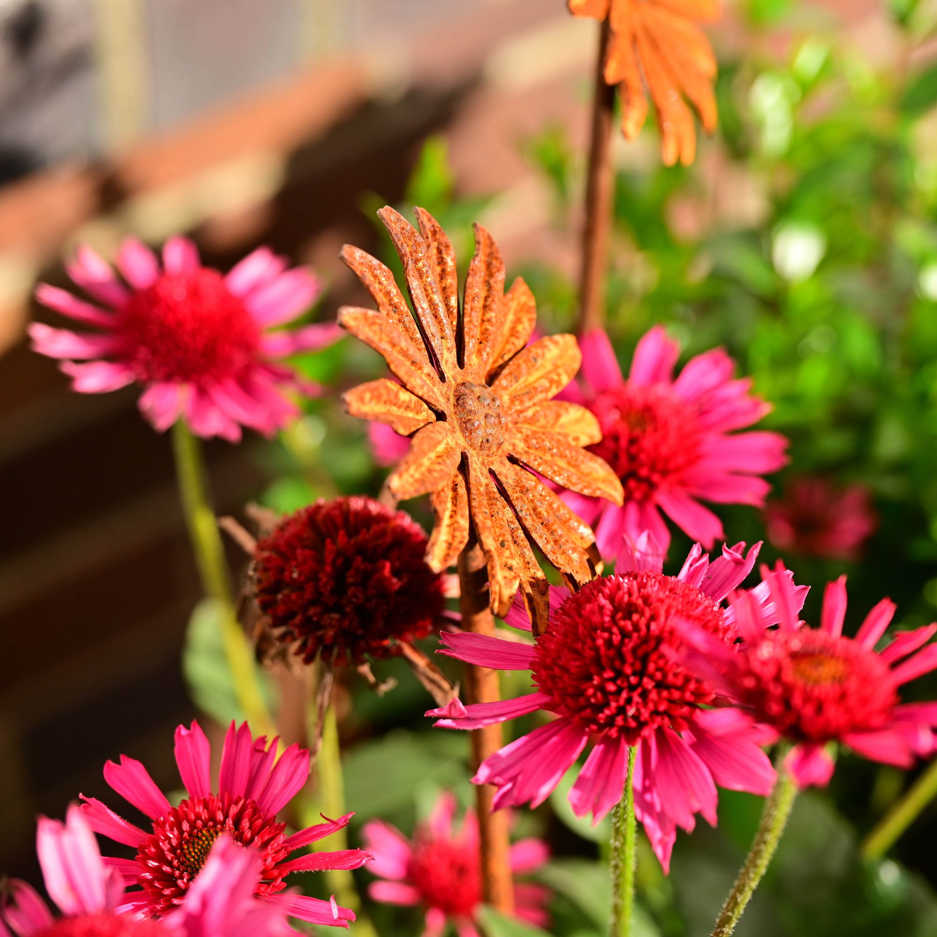 metal flower for garden