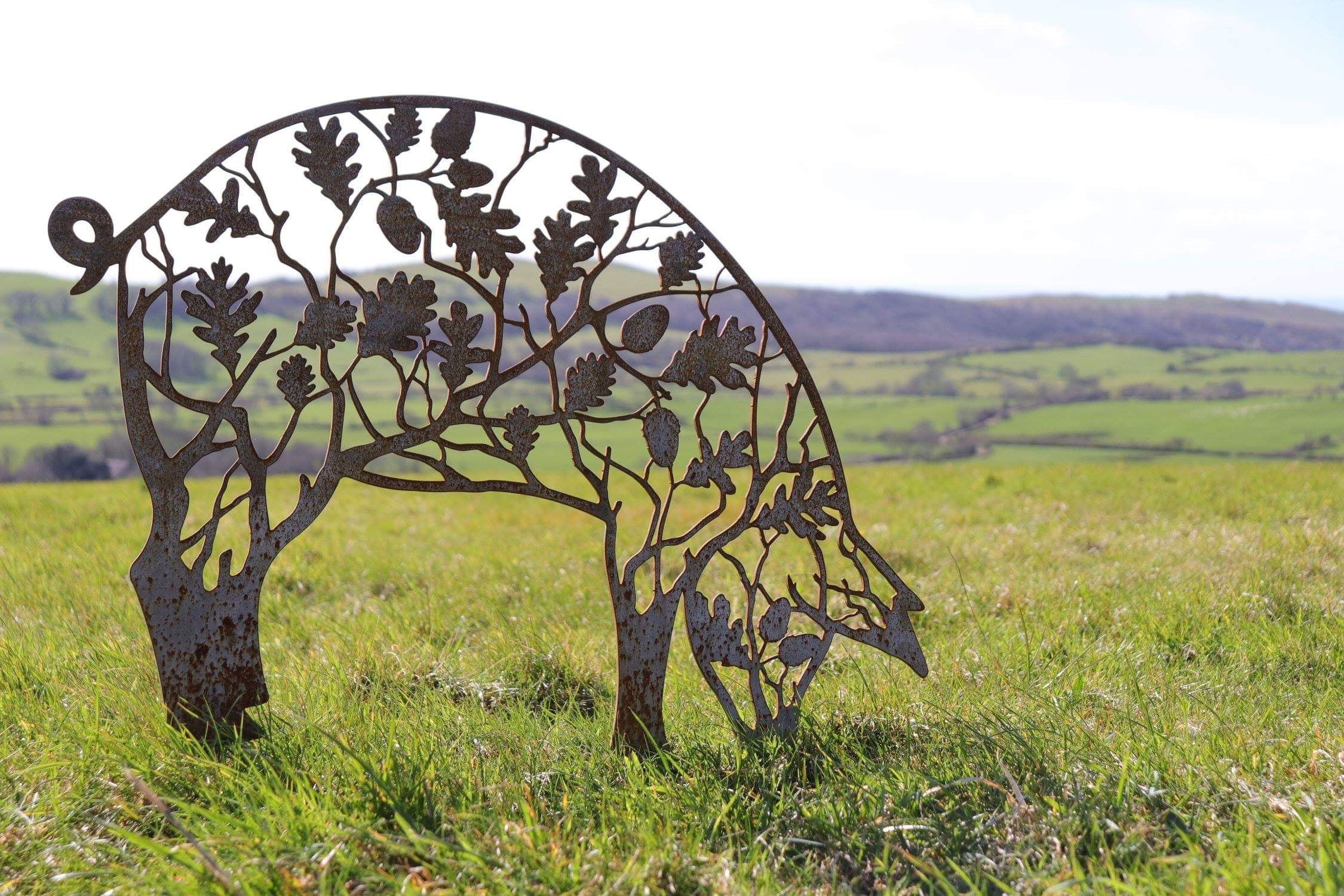 Rusty Pig Garden Ornamnets