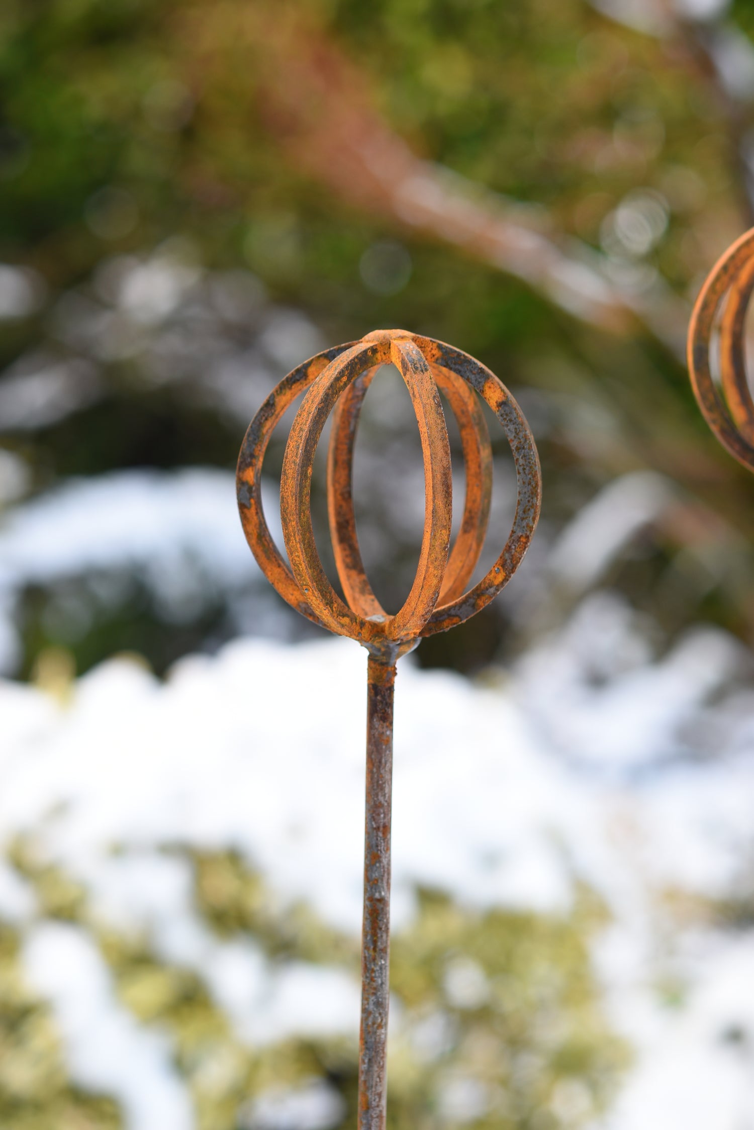 Rusty Metal Garden Baskets