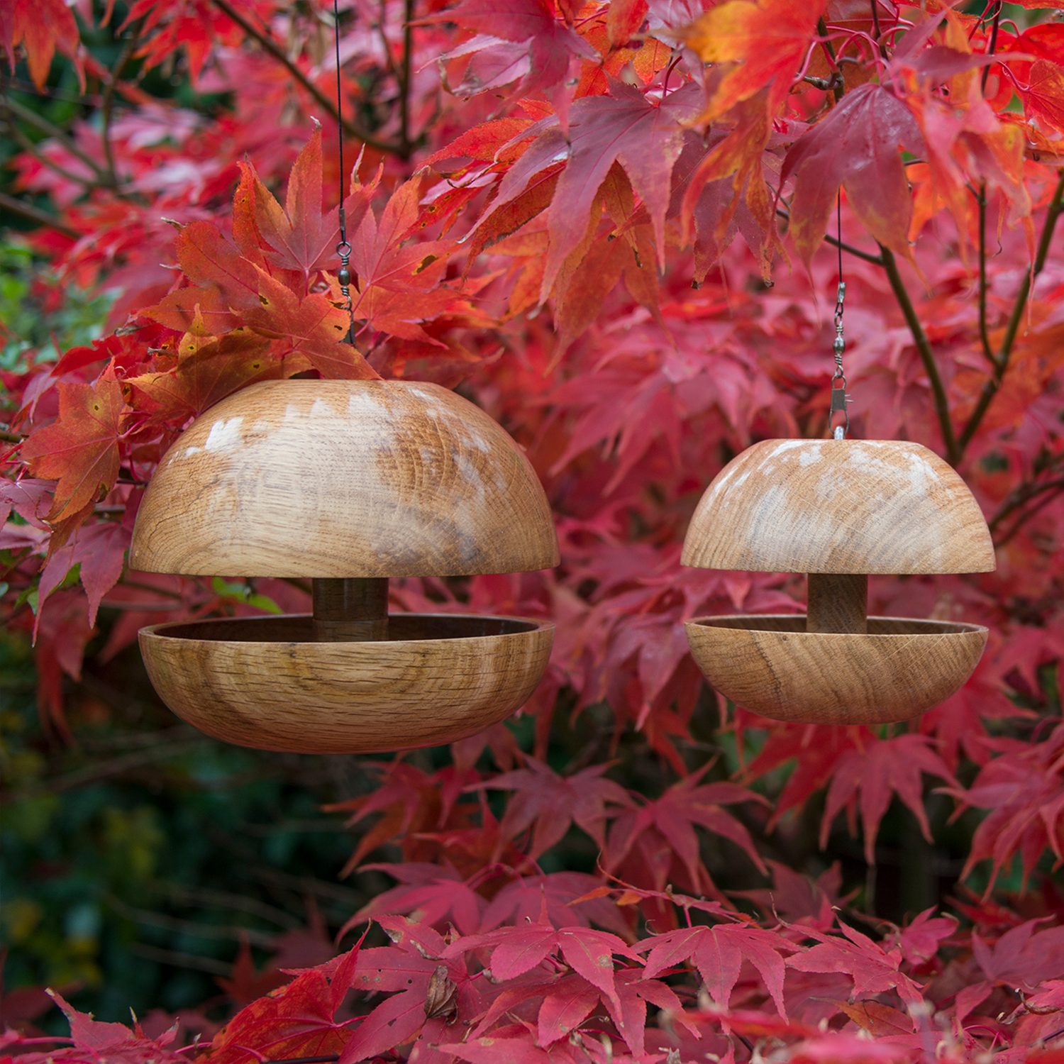 Handmade Oak Bird Feeder by The Natural Wood Company
