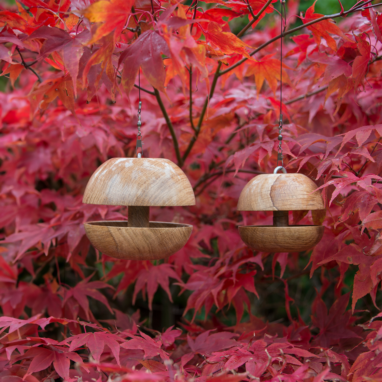 Handmade Oak Bird Feeder by The Natural Wood Company