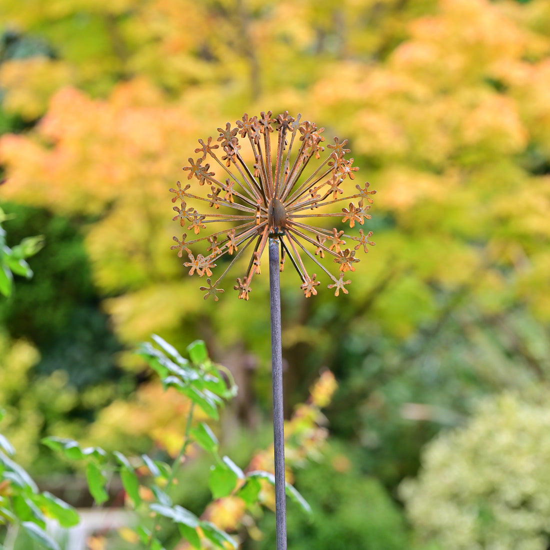 allium metal garden ornament