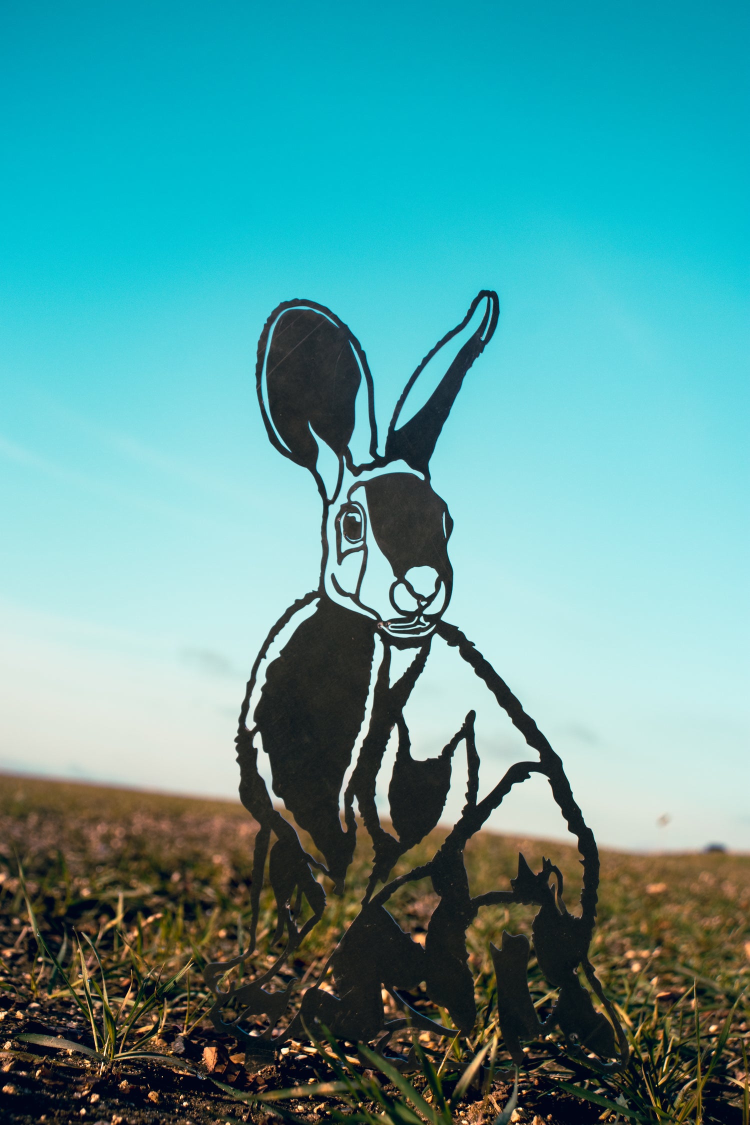 Rusty Hare Garden Ornament