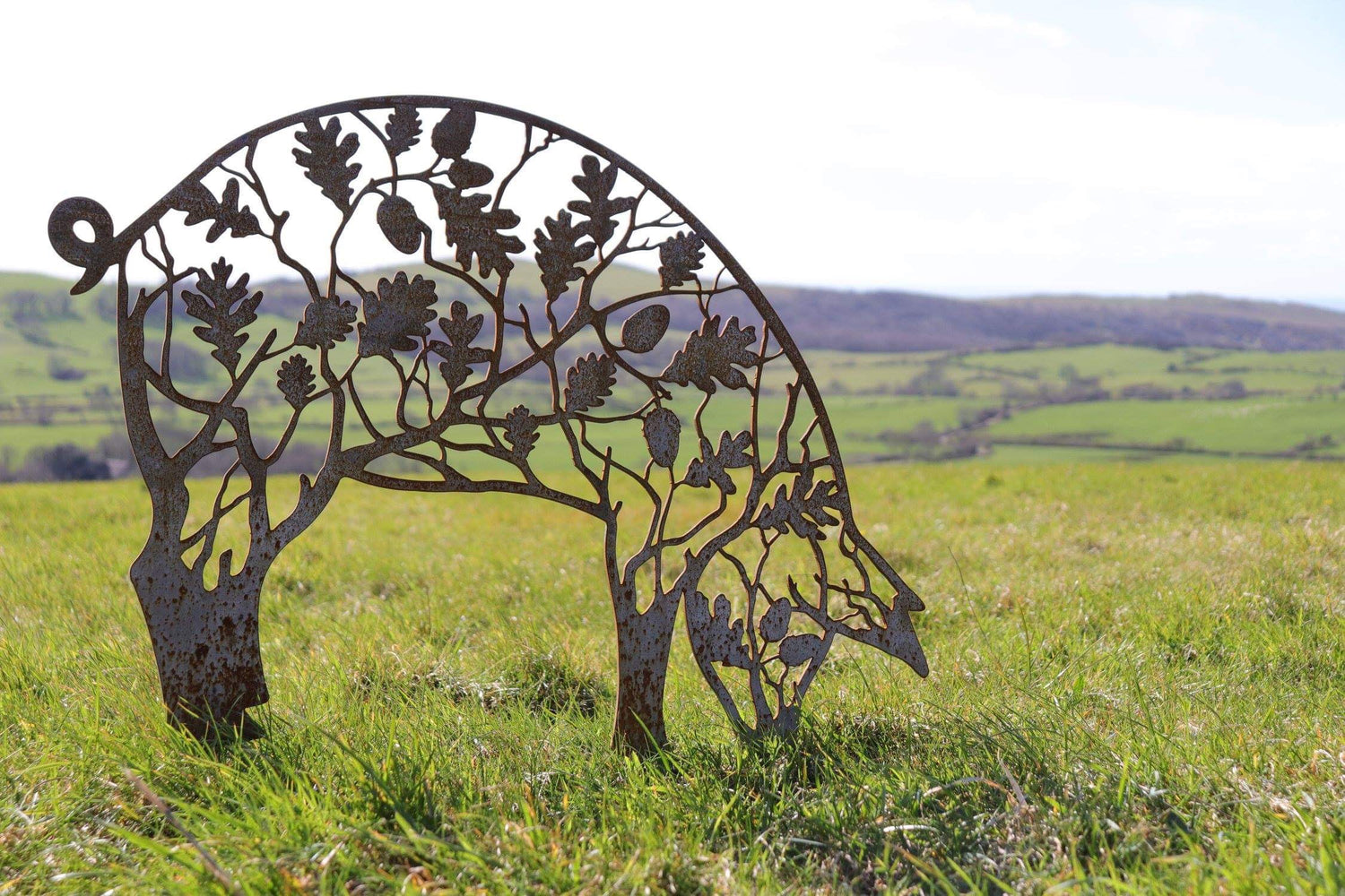 Rusty Pig Garden Ornamnets