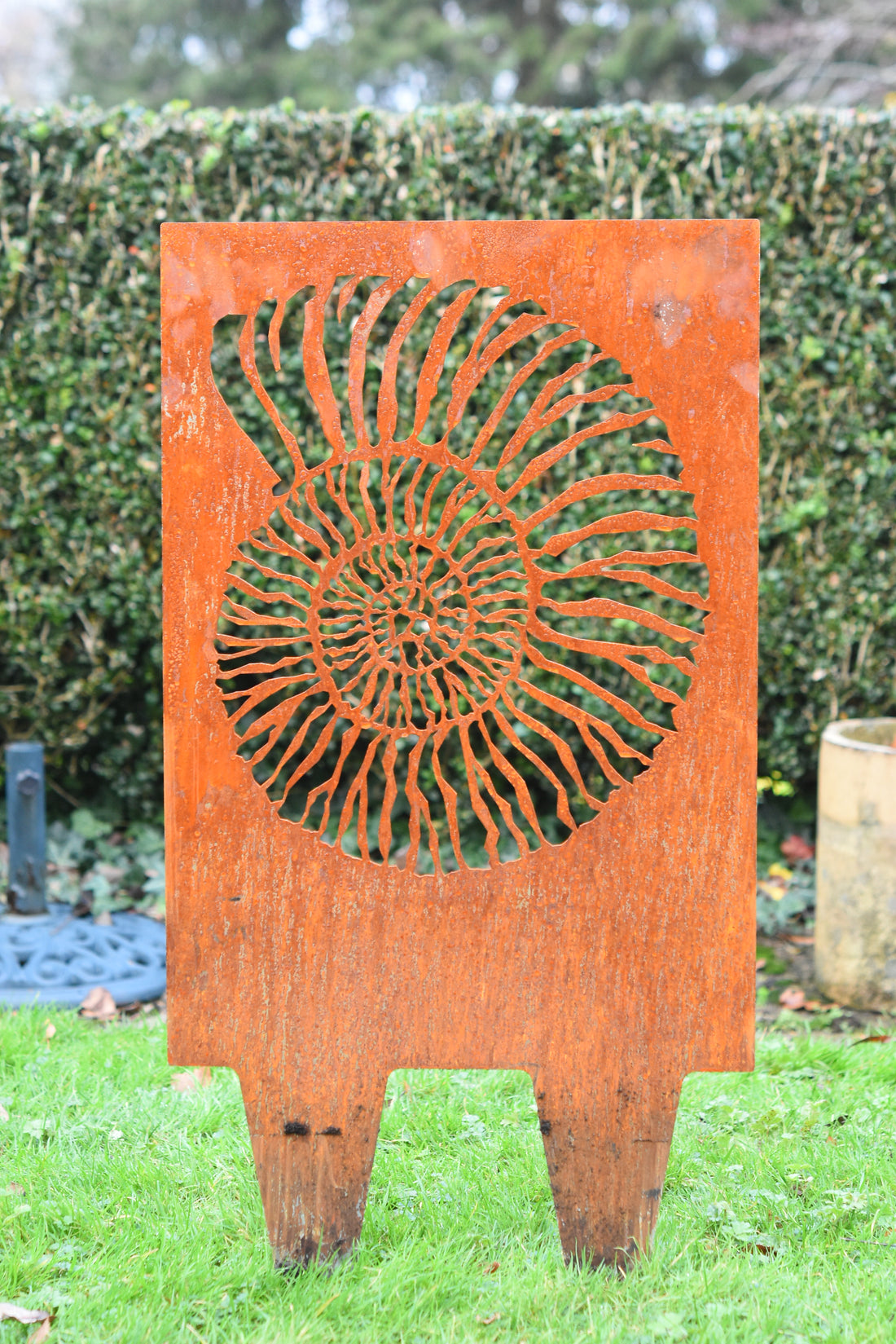 Ammonite Fossil Garden Ornament