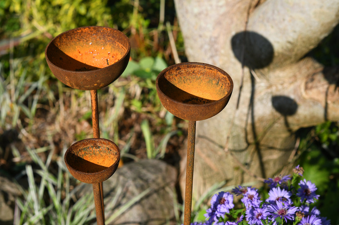 Rain Catcher Bundle | Rain Catcher Trio | Rustic Garden Gift